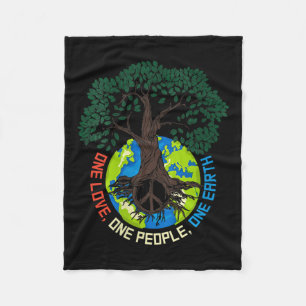 Manta Polar Amor por el árbol de la paz para las mujeres - Pro