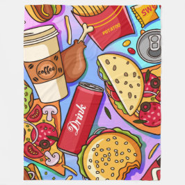 Manta Polar amor por la comida