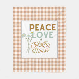 Manta Polar Amor por la paz y música country