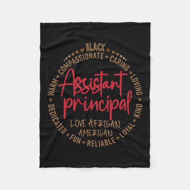 Manta Polar Amor principal negro e inestable afroamericano (Anverso)