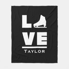 Manta Polar Amor Sincrónico Y Patinaje Gráfico En Vivo