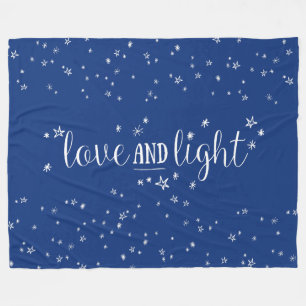 Manta Polar Amor y estrellas ligeras Funda Fleece