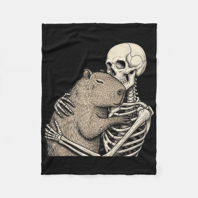 Manta Polar Amortiguar a Capybara Halloween Capy Lover Spo (Anverso)