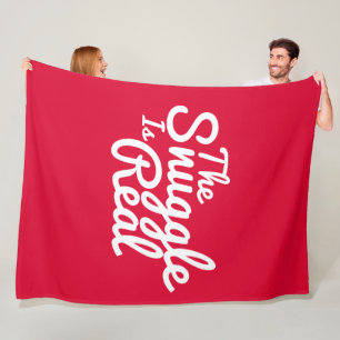 Manta Polar Amortiguar rojo y blanco