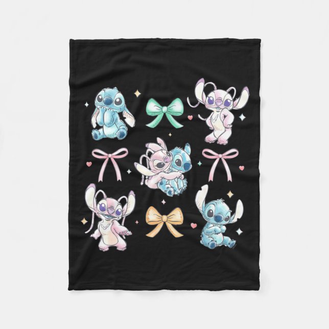 Manta Polar Amp Angel Coquette Style Bows Valentines Day  (Anverso)