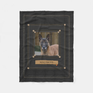 Manta Polar Añada su foto Malinois - pastor belga