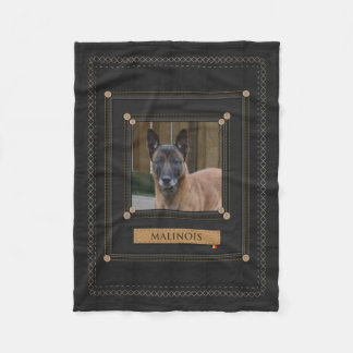 Manta Polar Añada su foto Malinois - pastor belga