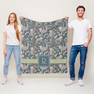 Manta Polar Añada su modelo floral el   lindo inicial de la