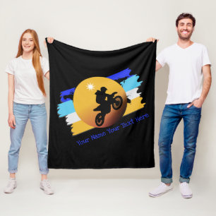 Manta Polar Añadir nombre cambiar texto Motocross Bike Riking