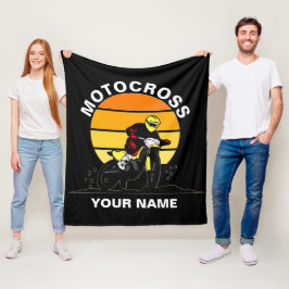 Manta Polar Añadir nombre cambiar todo el texto Motocross Moto