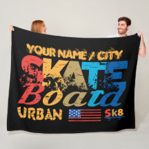 Añadir nombre ciudad texto Skateboard Urban SK8 co