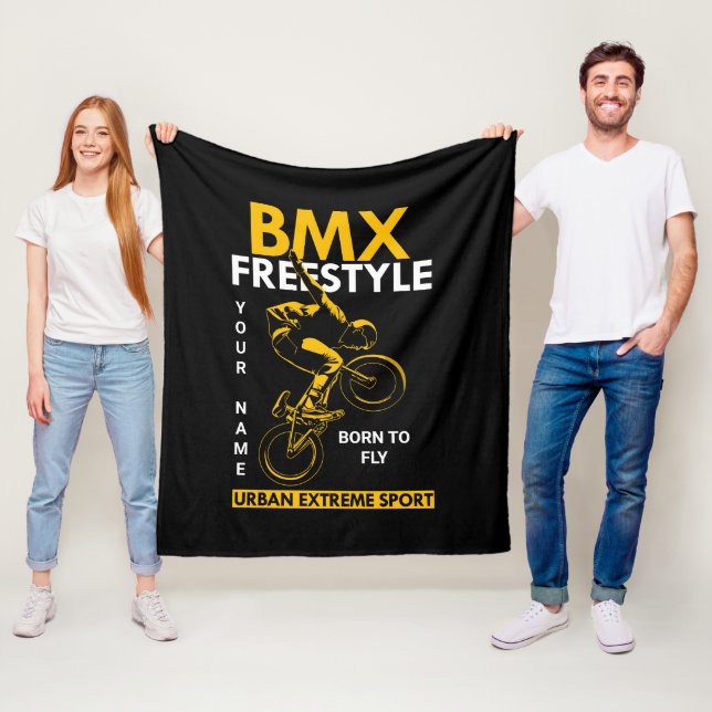 Manta Polar Añadir nombre Texto BMX Estilo libre Deportes urba (In situ)
