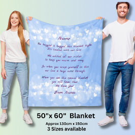 Manta Polar Añadir nombres, cambiar cualquier texto que hayamo