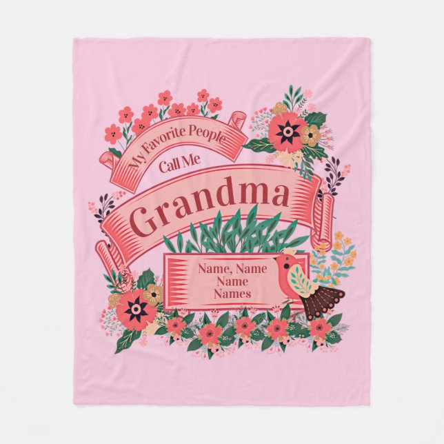 Manta Polar Añadir nombres Cambiar todo texto Personas favorit (Anverso)