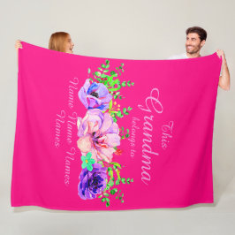 Manta Polar Añadir o editar nombres - Esta abuela pertenece a