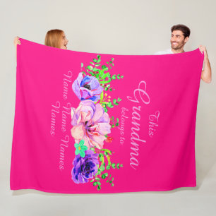 Manta Polar Añadir o editar nombres - Esta abuela pertenece a