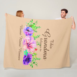 Manta Polar Añadir o editar nombres - Esta abuela pertenece a 