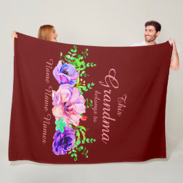 Manta Polar Añadir o editar nombres - Esta abuela pertenece a