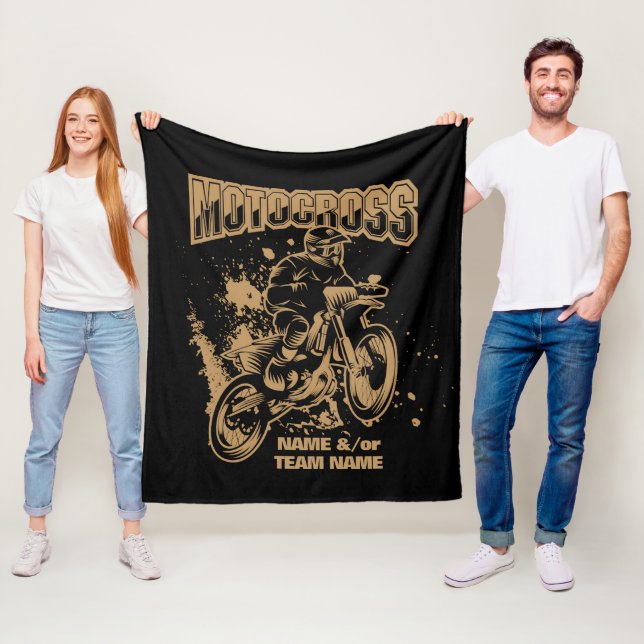 Manta Polar Añadir su nombre o nombre de equipo Motocross Ride (In situ)