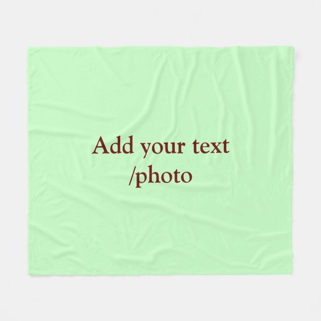 MANTA POLAR AÑADIR SUS NAVIDADES DE TEXTO FOTOGRÁFICO (Frente (Horizontal))