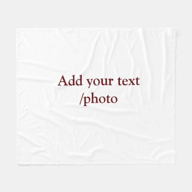 MANTA POLAR AÑADIR SUS NAVIDADES DE TEXTO FOTOGRÁFICO (Frente (Horizontal))