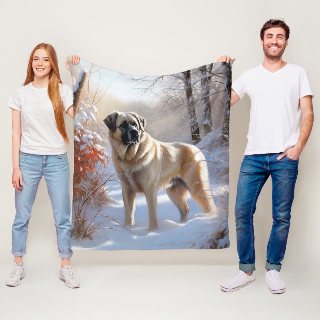 Manta Polar Anatolian Shepherd Let It Snow Navidades (In situ)
