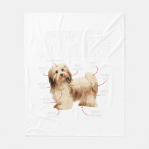 Manta Polar Anatomía De Un Havaneser Havanezer Cubano-Havanese