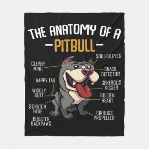 Manta Polar Anatomía De Un Tajo De Pitbull