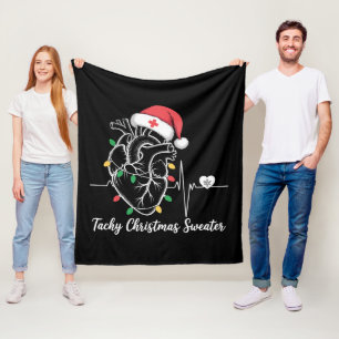 Manta Polar Anatomía del Corazón Navidad Enfermera Cardiaca Ta