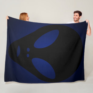 Manta Polar Anciana Cara Alien - Los grises