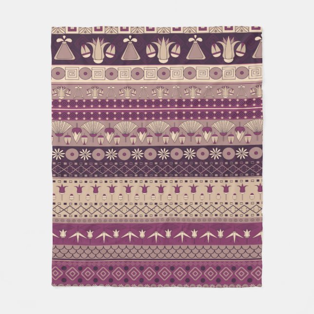 Manta Polar Ancient Egyptian ornament Tribal seamless pattern. (Anverso)
