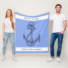 Manta Polar Anclaje de nombre de barco personalizado de "escap