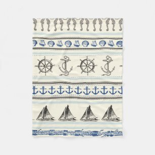 Manta Polar Anclaje Nautical Rope Knot Fleece Blanket
