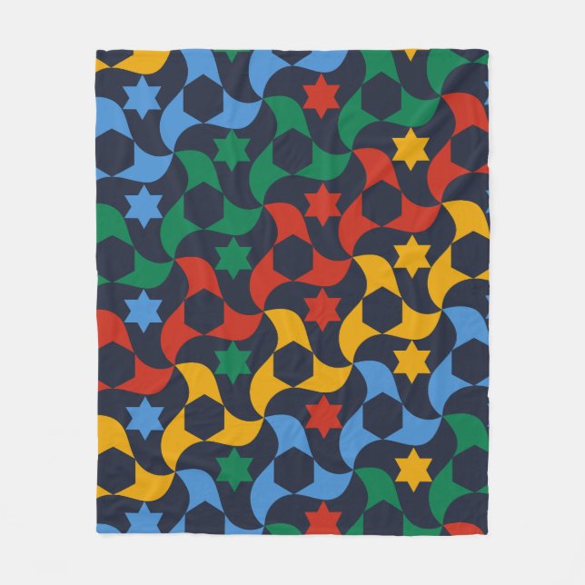 Manta Polar Andalusian Tiles 12 (Alhambra Palace, Granada) (Anverso)