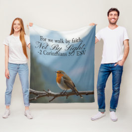 Manta Polar Andar por fe y no por vista 2 Corintios 5:7