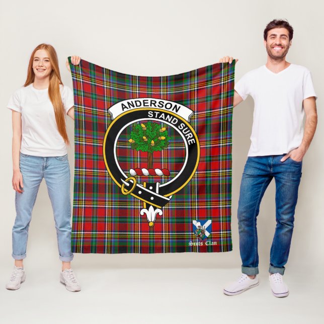 Manta Polar Anderson De Arfreno Insignia De Clan Tartan Plaid (In situ)