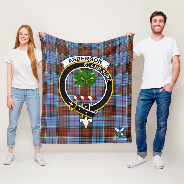 Manta Polar Anderson Modern Clan Badge Tartan Plaid (In situ)