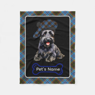 Manta Polar Anderson Scottie Dog Tartan Personalizado