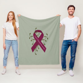 Manta Polar Aneurysm Awareness Fleece Blanket