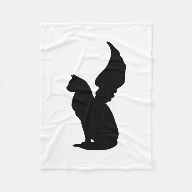 Manta Polar Angel Cat Fleece Blanket (Anverso)
