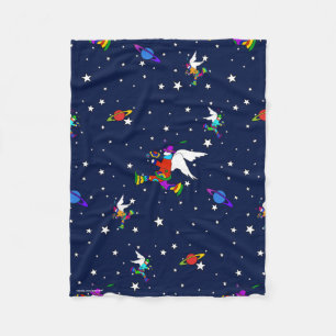 Manta Polar Angel Dudes Starry Midnight Fleece Blanket