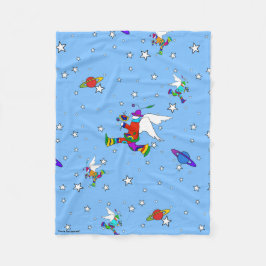 Manta Polar Angel Dudes Starry Night Fleece Blanket