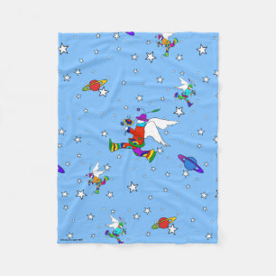 Manta Polar Angel Dudes Starry Night Fleece Blanket