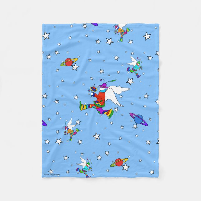 Manta Polar Angel Dudes Starry Night Fleece Blanket (Anverso)