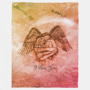 Manta Polar Angel Eros en el amor, te amo