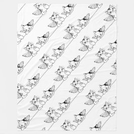 Manta Polar Angel Postcard Fleece Blanket