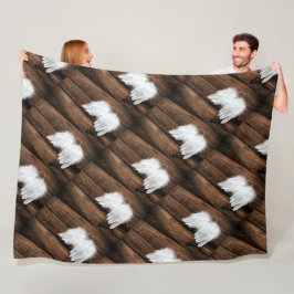 Manta Polar Angel Postcard Fleece Blanket