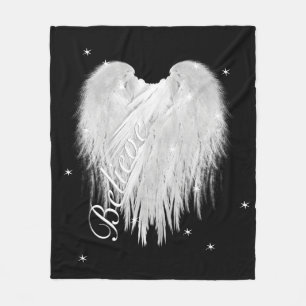 Manta Polar ANGEL WINGS ‘Believe’ Heart Black Starry