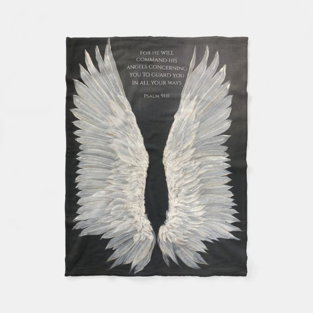 Manta Polar Angel Wings Fleece Blanket (Anverso)