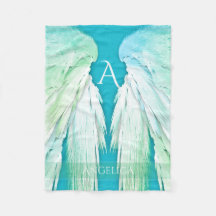 ANGEL WINGS Monograma Nombre Ombre fresco